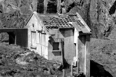 Old ruin building in forest