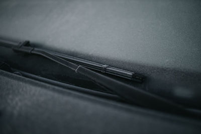 High angle view of cars on table