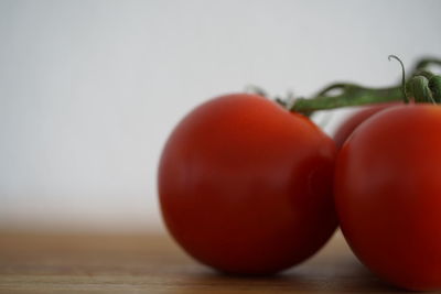 Close-up of tomatoes on table