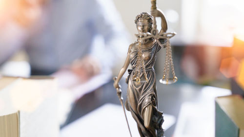 Close-up of lady justice