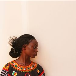 Portrait of young woman