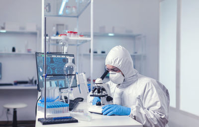 Scientist working in laboratory