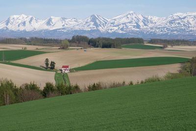 Scenic view of landscape against sky