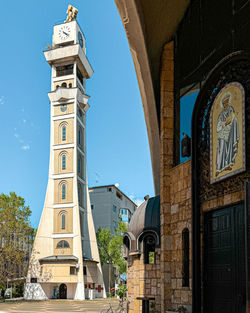 Low angle view of church