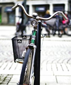 Close-up of motorcycle