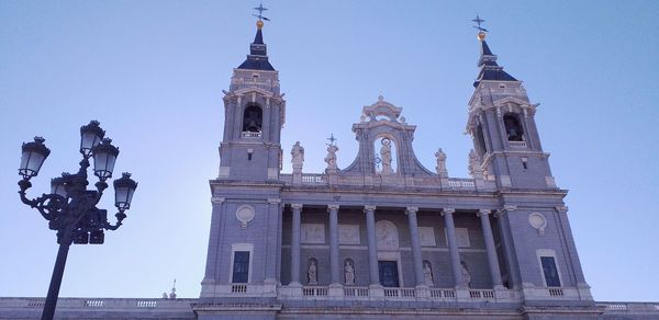 Low angle view of historical building against sky