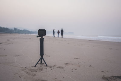 The beach silhoutte