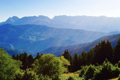 Scenic view of mountains