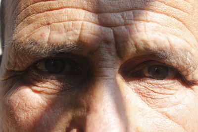 Cropped image of senior man