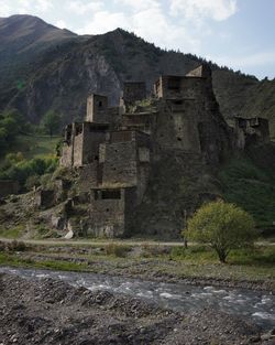 View of old ruins against sky