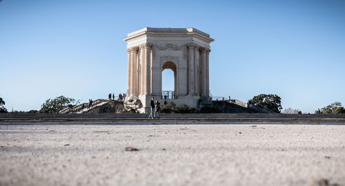 Low angle view of monument against sky