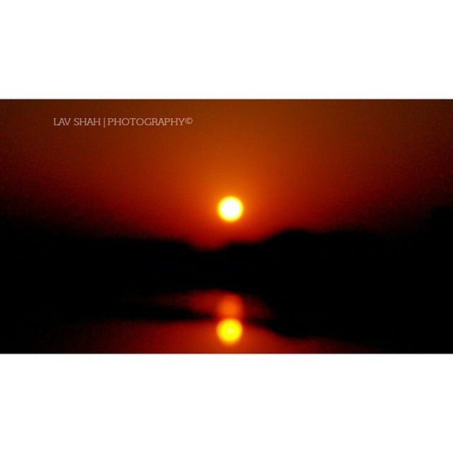 sunset, transfer print, orange color, sun, scenics, auto post production filter, beauty in nature, tranquil scene, tranquility, copy space, silhouette, idyllic, sky, nature, clear sky, no people, outdoors, reflection, water, dark