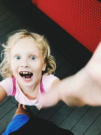 Portrait of smiling girl