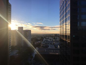 Modern cityscape against sky