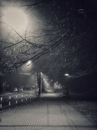 Road at night