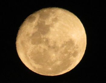 Scenic view of moon against sky at night