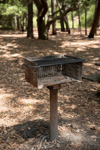 Park bench in park