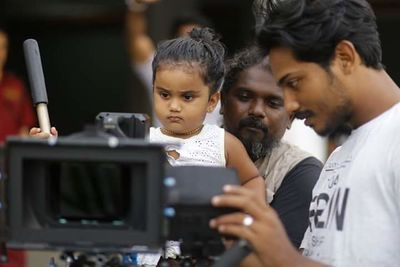 Close-up of father and daughter