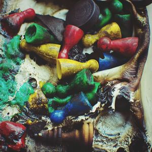 Close-up of multi colored objects