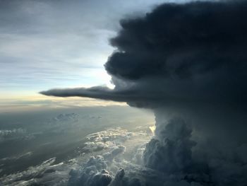 Aerial view of cloudscape