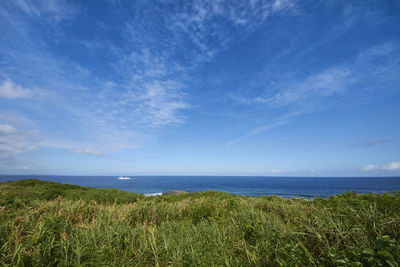 Scenic view of sea against sky