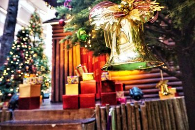 Close-up of christmas tree