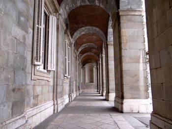 Corridor of historic building