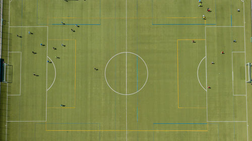 Full frame shot of soccer field