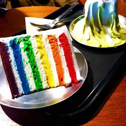 Close-up of food on table