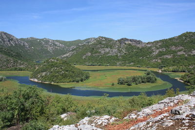 Scenic view of mountains