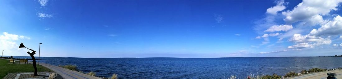 Panoramic view of sea against sky