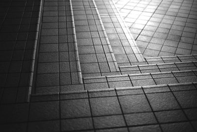 Full frame shot of tiled floor