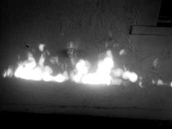 View of illuminated building