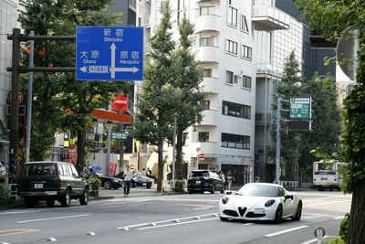 View of city street