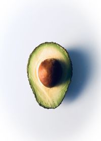 Close-up of apple against white background