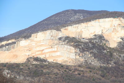 View of rock formations