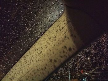 Illuminated lights at night