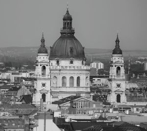 High angle view of church