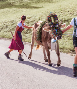 People on zebra crossing