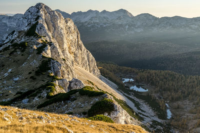 Scenic view of landscape and mountains