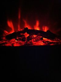 View of illuminated city at night