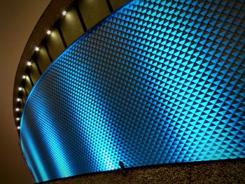 Low angle view of illuminated lights on ceiling