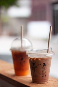 Close-up of drink on table