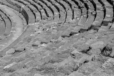 High angle view of  theatre of ephesus