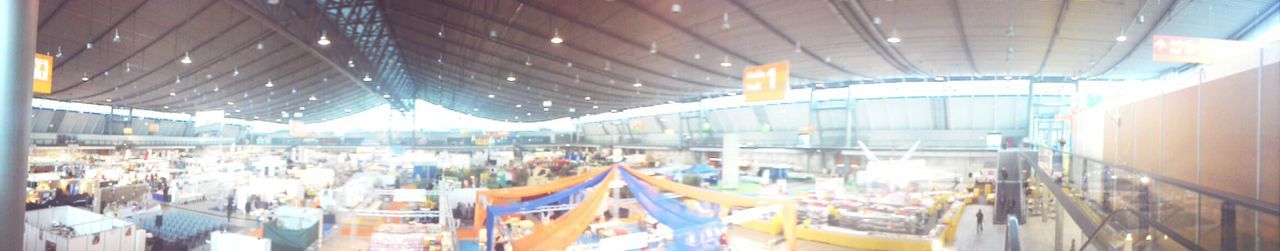 View of illuminated building