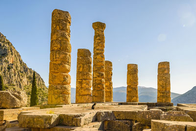 Old ruins against sky