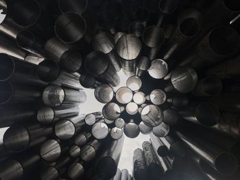 Full frame shot of pipes