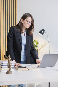 Businesswoman working at office