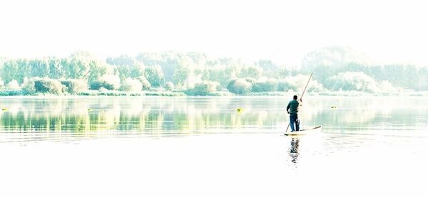 Scenic view of lake