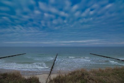 Scenic view of sea against sky